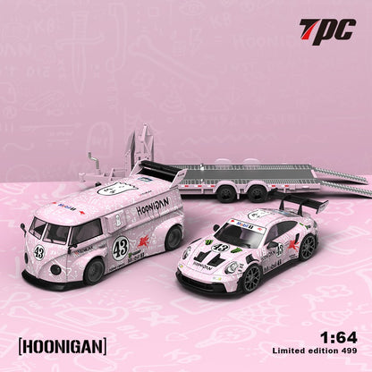 [Pre-Order] TPC Volkswagen Bus T1 VAN / Porsche 992 GT3 RS / Trailer Hoonigan Livery