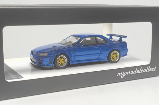[Pre-Order] MyModelCollect Nissan Skyline GT-R R34 in Bayside Blue