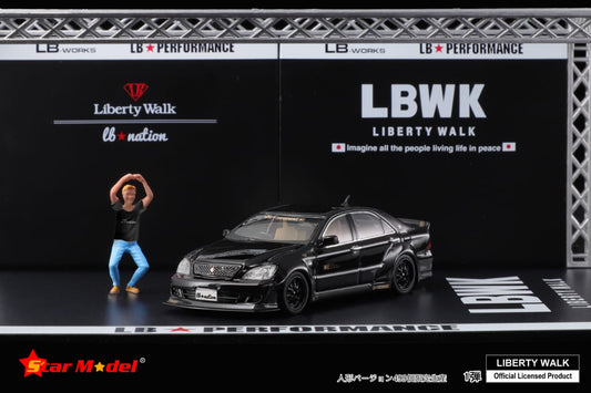 [Pre-Order] Star Model Liberty Walk Toyota Crown Mk12 with Figurine