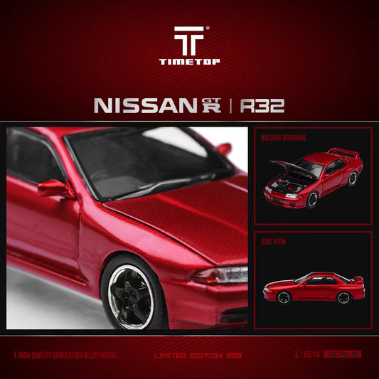 [Pre-Order] TimeTop Nissan GTR R32 Gift Box Version in Metallic Red