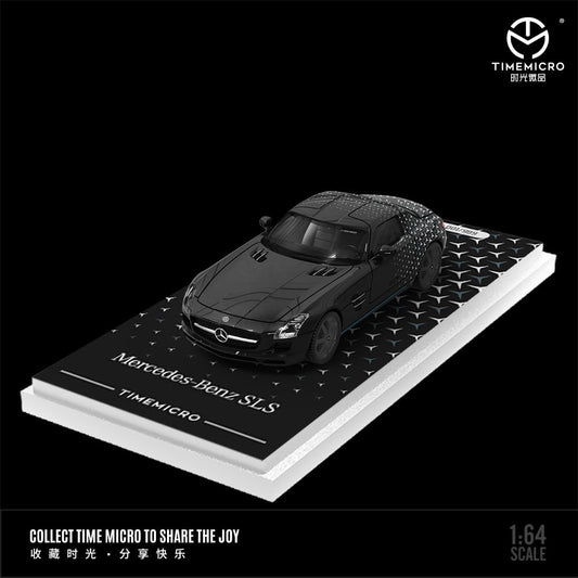 [Pre-Order] TimeMicro Mercedes-Benz SLS in Black with Stars Livery