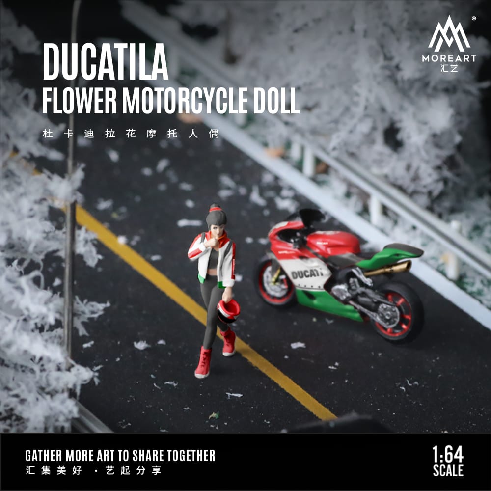 [Pre-Order] MoreArt DUCATILA FLOWER MOTORCYCLE DOLL
