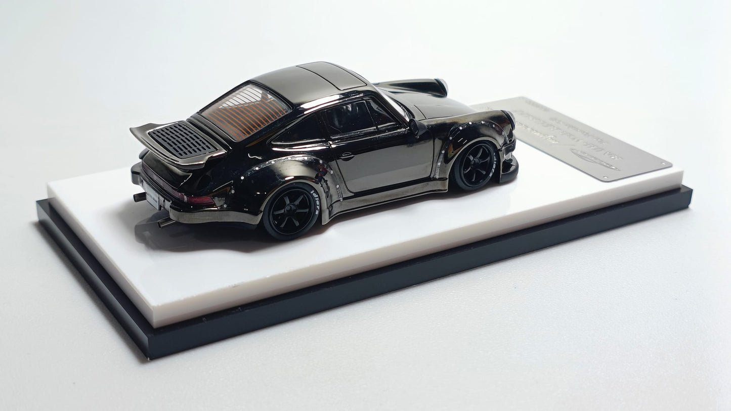 [Pre-Order] MyModelCollect Porsche RWB930 in Chrome Gunmetal Gray