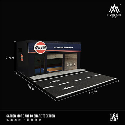 [Pre-Order] MoreArt Maintenance Shop Lighting Version In Gulf Livery