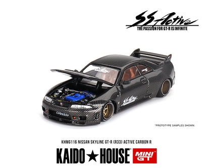 [Pre-Order] Kaido House x Mini GT 1:64 Nissan Skyline GT-R (R33) Active Carbon R