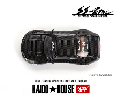 [Pre-Order] Kaido House x Mini GT 1:64 Nissan Skyline GT-R (R33) Active Carbon R