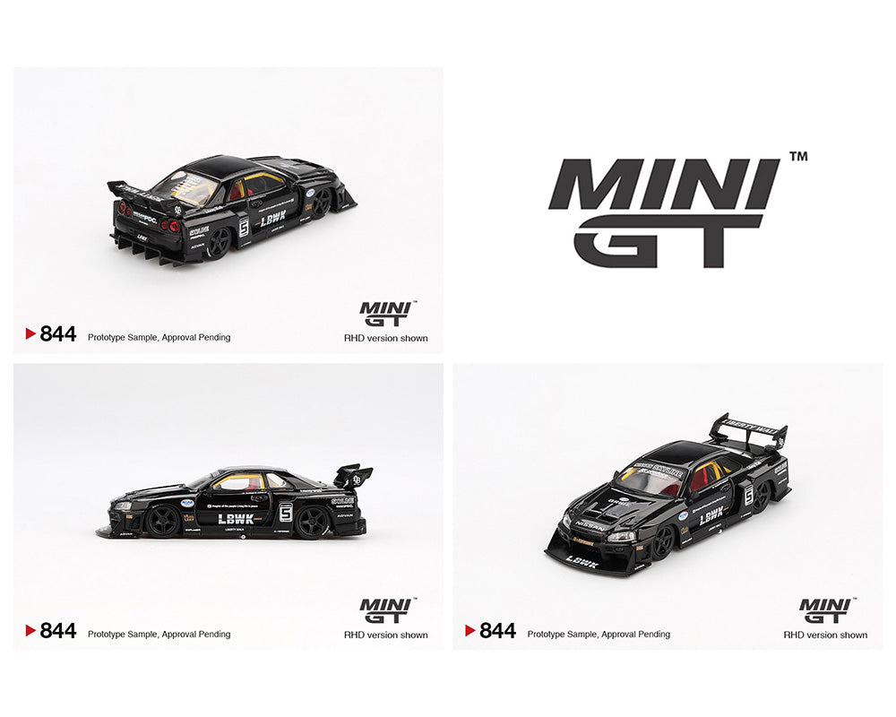 [Pre-Order] Mini GT 1:64 Nissan LB-ER34 Super Silhouette SKYLINE – Black