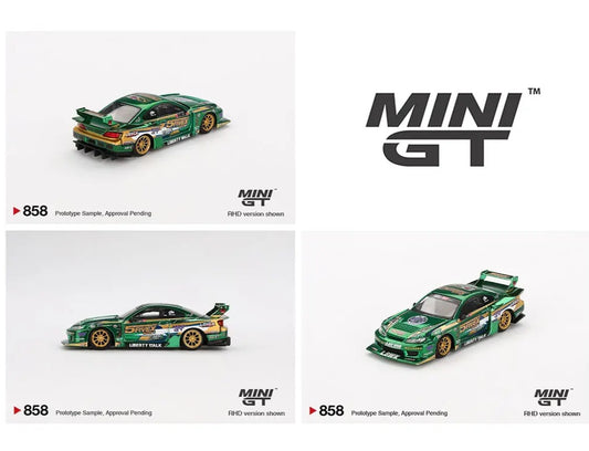 [Pre-Order] Mini GT 1:64 Nissan LB-Super Silhouette S15 SILVIA LBWK 2024 Fausto Racing #858