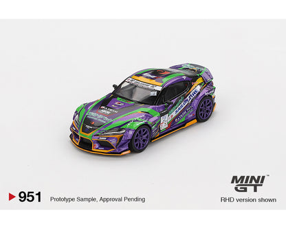 [Pre-Order] Mini GT 1:64 Japan Exclusive Toyota GR Supra KUHL 2021 D1GP EVANGELION RACING 2021- Limited Edition