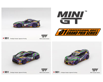 [Pre-Order] Mini GT 1:64 Japan Exclusive Toyota GR Supra KUHL 2021 D1GP EVANGELION RACING 2021- Limited Edition