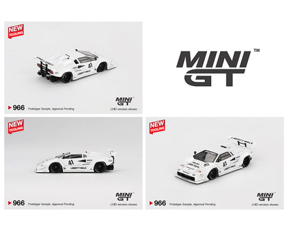 [Pre-Order] Mini GT 1:64 Lamborghini Countach LB-WORKS – White – 2024 Tokyo Auto Salon