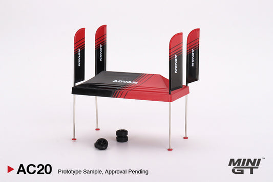[Pre-Order] Mini-GT Paddock Service Tent Set “ADVAN” #AC20