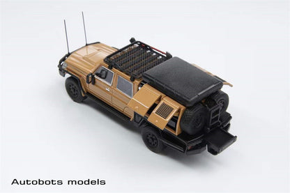 AutoBots Models Toyota Land Cruiser LC79 in Red / Sand / White