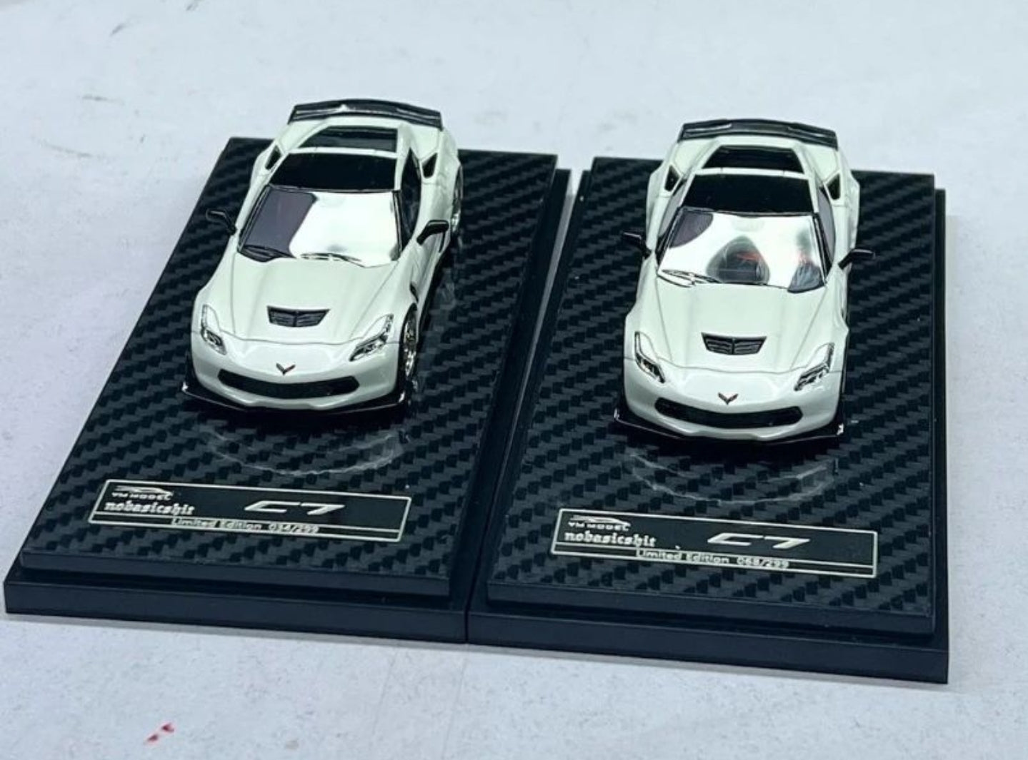 YM Model Chevrolet Corvette C7 bagged In White
