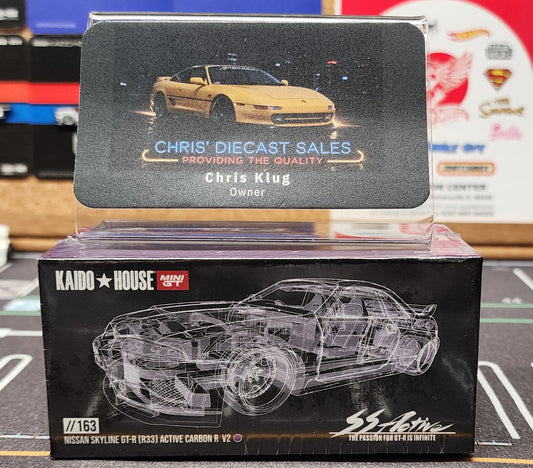 Kaido House x Mini GT 1:64 Nissan Skyline GT-R (R33) Active Carbon R V2 – Purple Carbon