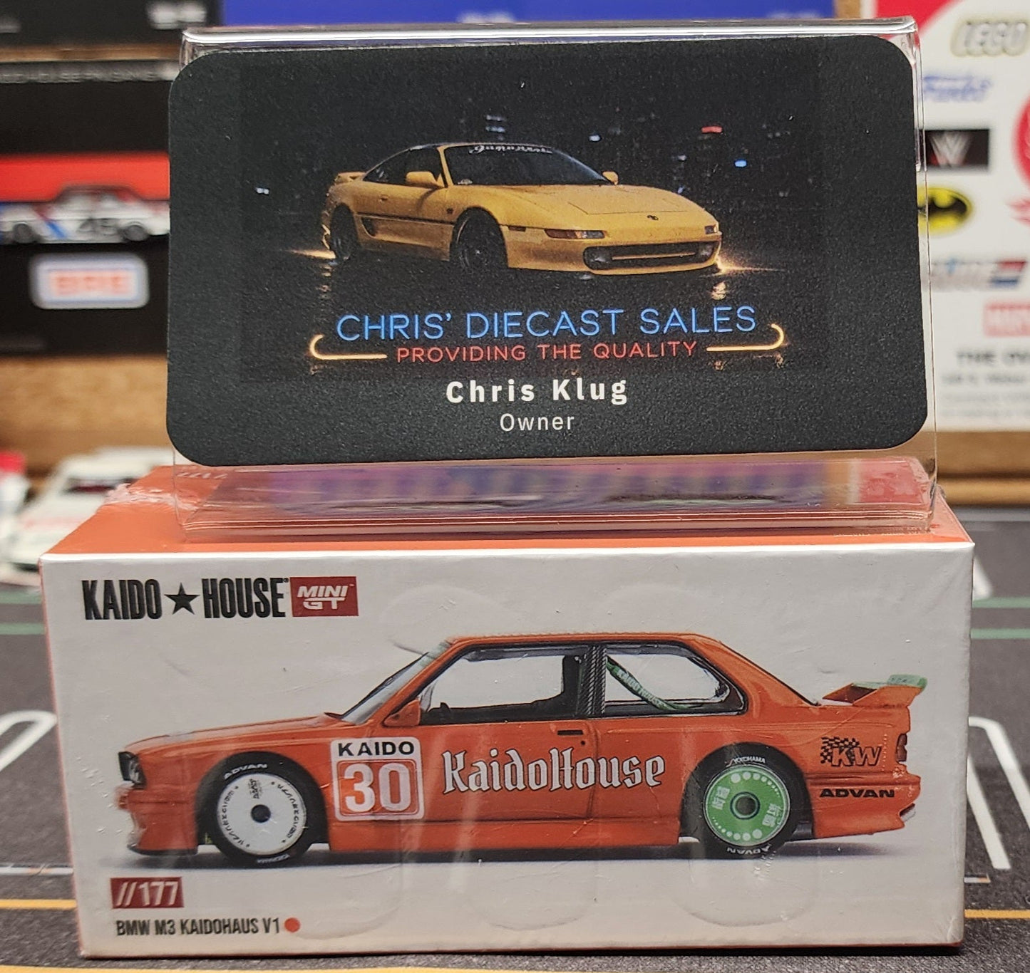 Kaido House x Mini GT 1:64 BMW M3 KAIDOHAUS V1 – Orange