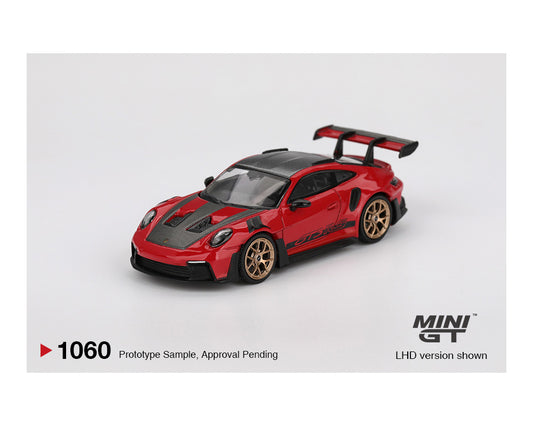 [Pre-Order] [Pre-Order] Mini GT 1:64 Porsche 911 (992) GT3 RS Weissach Package – Guards Red