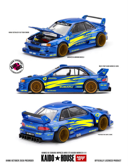[Pre-Order] Kaido House x Mini GT Subaru Impreza WRX STI KAIDO WORKS V1 – Blue