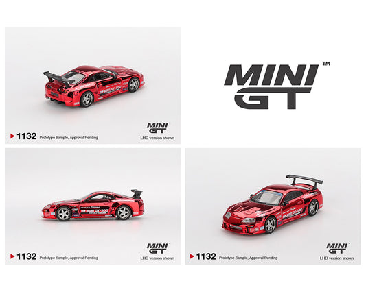 [Pre-Order] Mini GT 1:64 Toyota Supra (A80) Top Secret GT-300 Top Secret – Red Chrome- Limited Edition