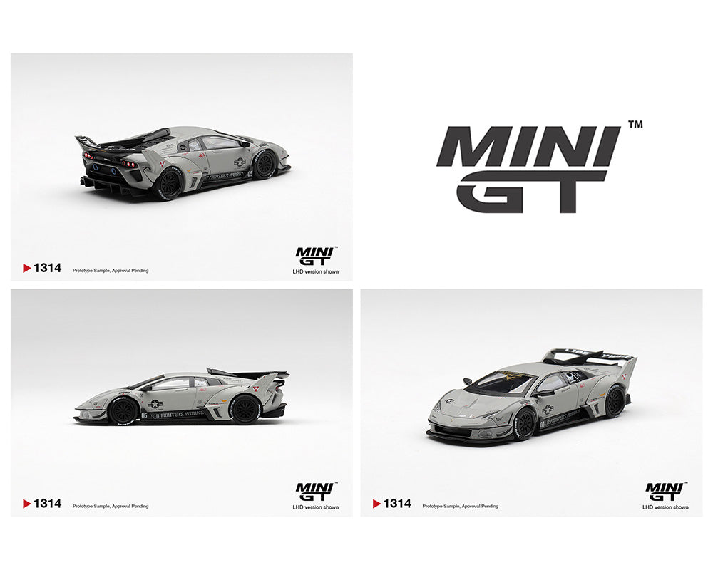 [Pre-Order] Mini GT 1:64 Lamborghini LB-Silhouette WORKS MURCIELAGO GT Evo Fighter – Grey – Limited Edition
