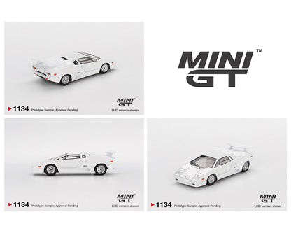 [Pre-Order] Mini GT 1:64 Lamborghini Countach 25th Anniversary – White – Limited Edition