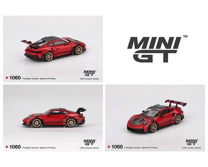 [Pre-Order] [Pre-Order] Mini GT 1:64 Porsche 911 (992) GT3 RS Weissach Package – Guards Red
