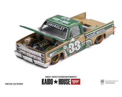 [Pre-Order] Kaido House x Mini GT Chevrolet Silverado Kaido Intimidator V2 – Beige