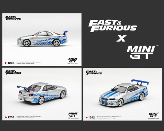 [Pre-Order] Mini GT 1:64 Nissan Skyline GT-R C-West “2 Fast 2 Furious” Brian O’Conner – Limited Edition