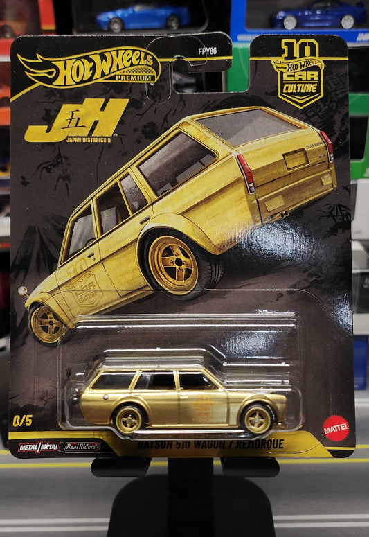 Hot Wheels Japan Historics 5 GOLD Chase - Datsun 510 Wagon