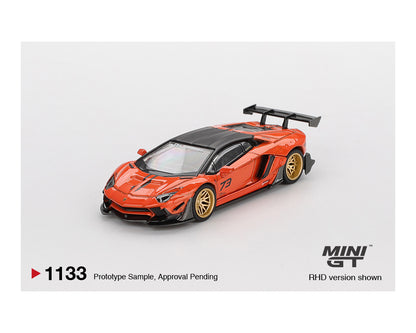 [Pre-Order] Mini GT 1:64 LB★WORKS Lamborghini Aventador – Orange – MDX 2025 Limited Edition