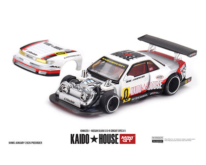 [Pre-Order] Kaido House x Mini GT 1:64 Nissan Silvia S13-R Circuit Spec V1
