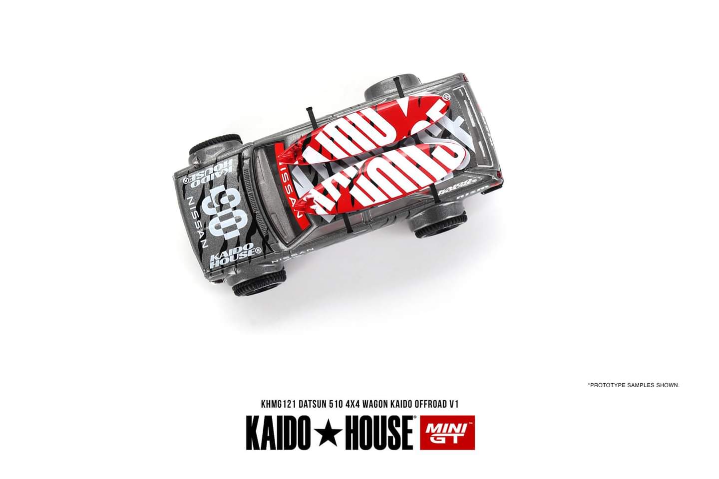 [Pre-Order] Kaido House x Mini-GT  Datsun KAIDO 510 Wagon 4×4 Kaido Offroad V1
