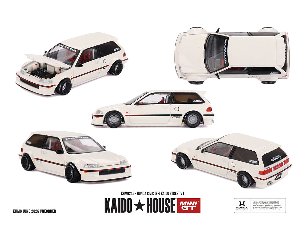 [Pre-Order] Kaido House x Mini GT 1:64 Honda Civic (EF) Kaido Street V1