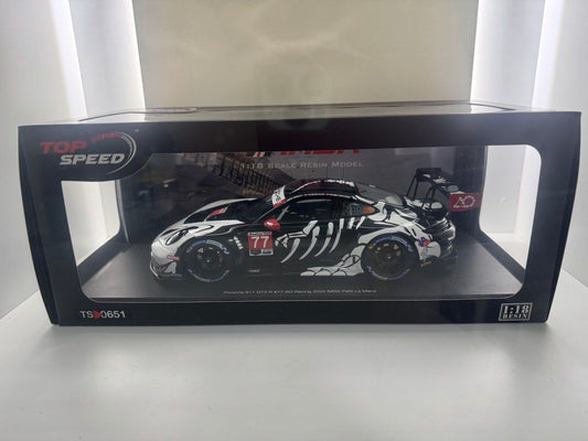 [Pre-Order] Top Speed RESIN MODEL 1:18 Porsche 911 GT3 R #77 AO Racing 2025 IMSA Petit Le Mans