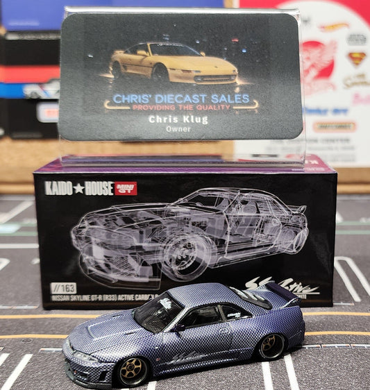 *Chase* Kaido House x Mini GT 1:64 Nissan Skyline GT-R (R33) Active Carbon R V2 – KHMG163
