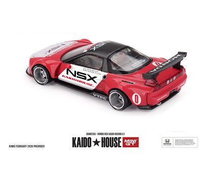 [Pre-Order] Kaido House x Mini GT 1:64 Honda NSX Kaido Racing V1 – Red/White