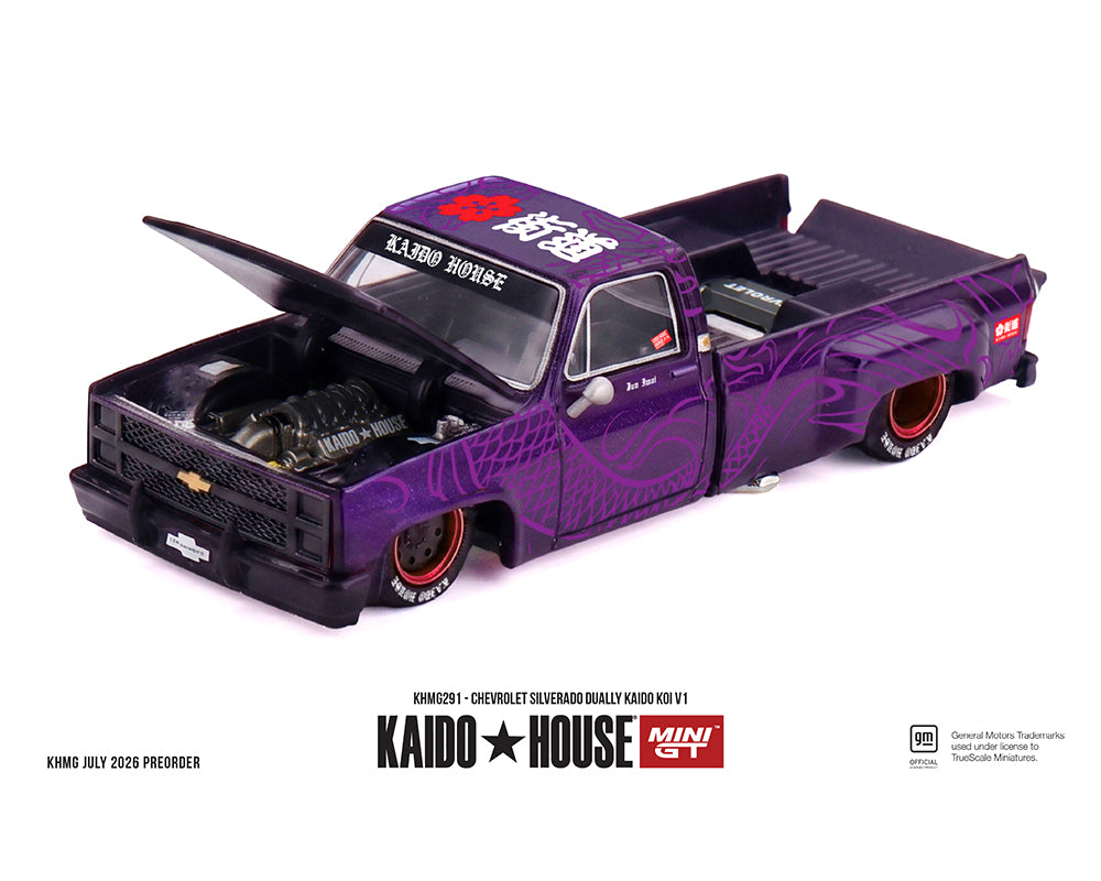 [Pre-Order] Kaido House x Mini GT 1:64 Chevrolet Silverado Dually KAIDO Koi V1