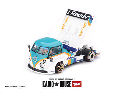 [Pre-Order] Kaido House x Mini GT 1:64 Volkswagen T1 GReddy Pickup V1