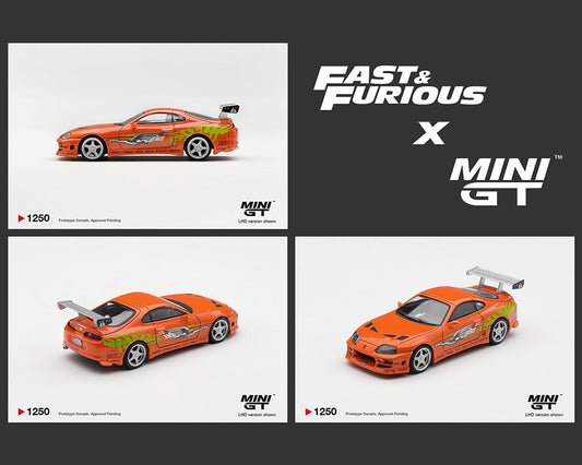 [Pre-Order] Mini GT 1:64 Fast & Furious Toyota Supra BOMEX ” The Fast and the Furious” Brian O’Conner – Limited Edition