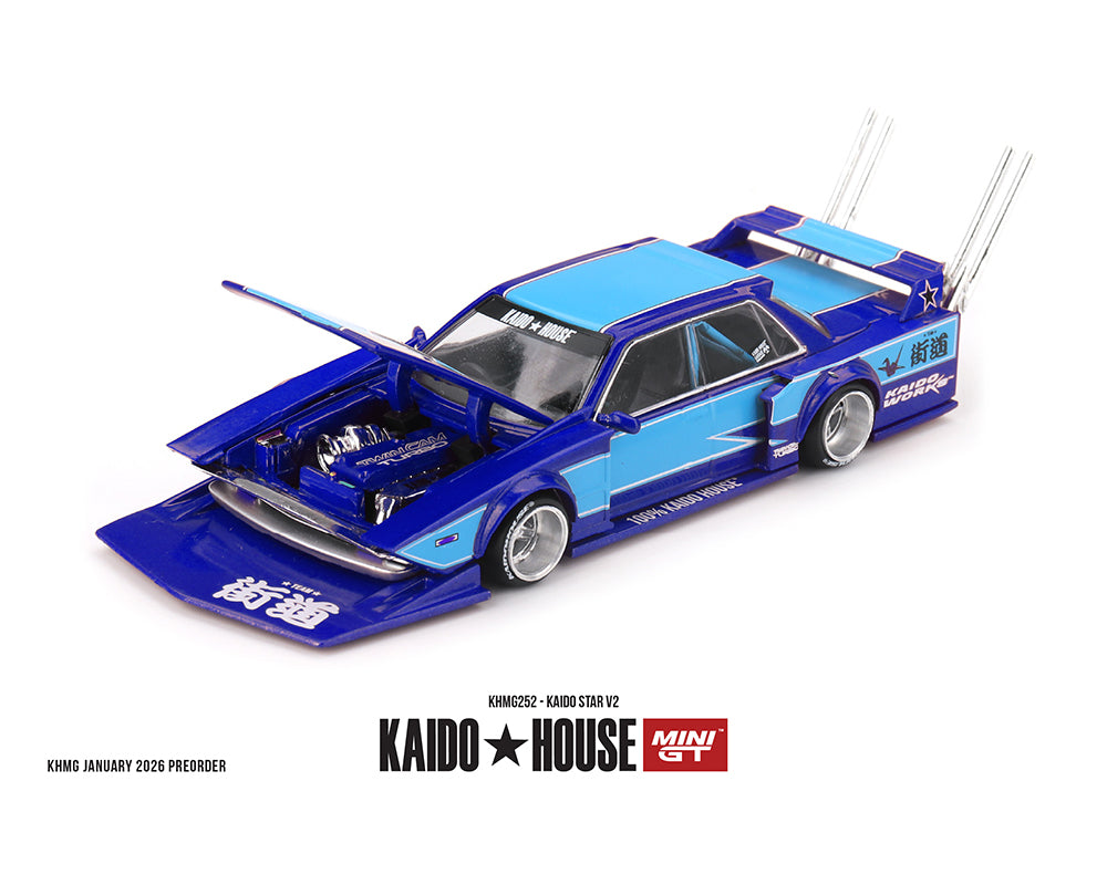 [Pre-Order] Kaido House x Mini GT 1:64 KAIDO STAR V2 - Blue