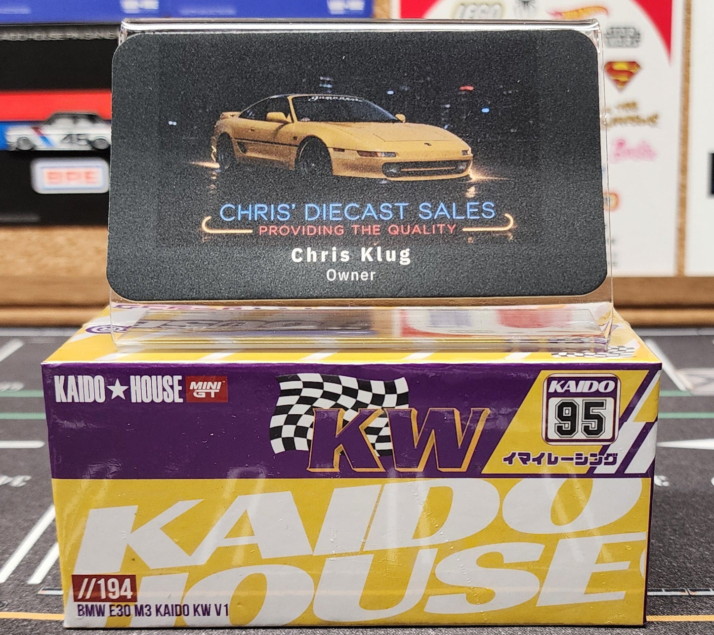Kaido House x Mini GT 1:64 BMW M3 Kaido KW V1 – Purple KHMG194