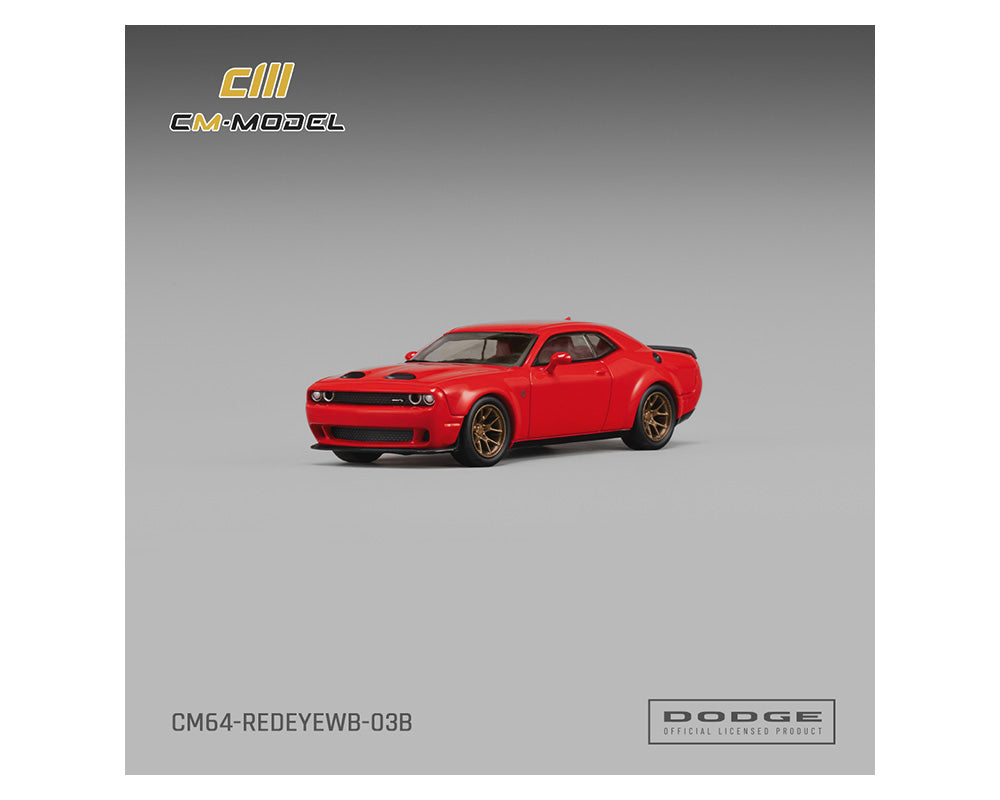 [Pre-Order] CM Model 1:64 Dodge Challenger SRT Hellcat Redeye Widebody – Torred Clearcoat
