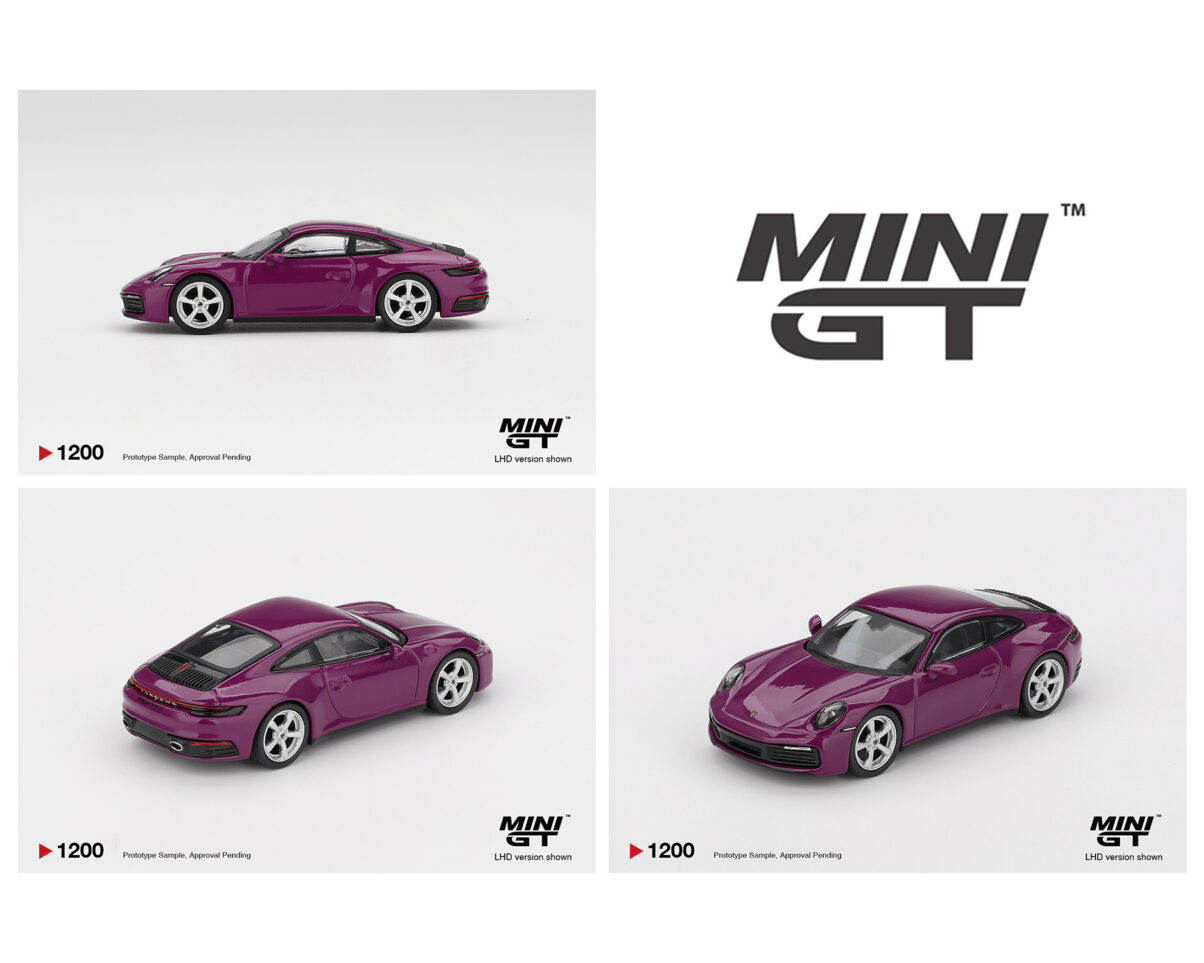 [Pre-Order] Mini GT 1:64 Porsche 911 (992.1) Rubystone Red Set of 4 – Special Edition