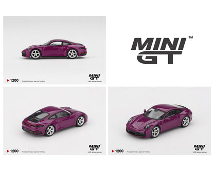 [Pre-Order] Mini GT 1:64 Porsche 911 (992.1) Rubystone Red Set of 4 – Special Edition