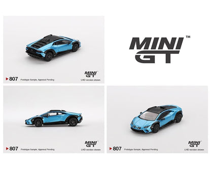 Mini-GT Lamborghini Huracán Sterrato in Blu Aegir