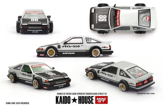 [Pre-Order] Kaido House x Mini GT 1:64Toyota AE86 Sprinter Trueno Kaido Street V2- White