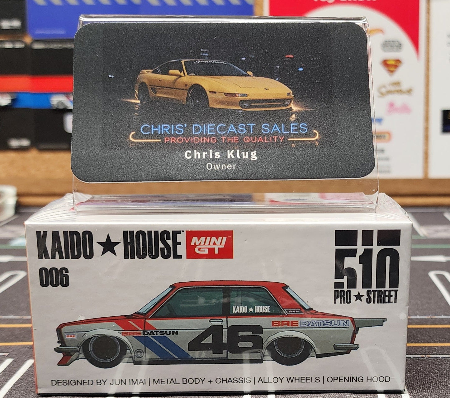 Kaido House x Mini GT 1:64 Datsun 510 Pro Street KHMG006