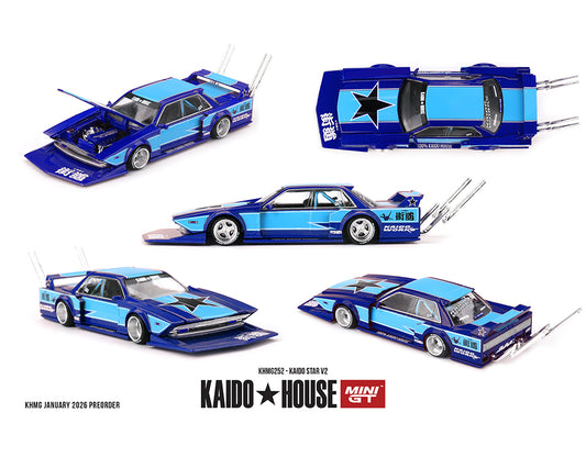 [Pre-Order] Kaido House x Mini GT 1:64 KAIDO STAR V2 - Blue