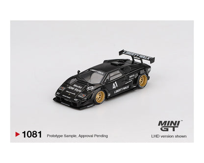 Mini GT 1:64 Lamborghini Countach LB-WORKS – Black