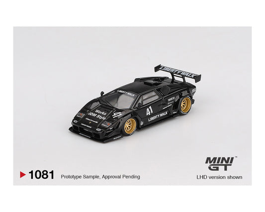 Mini GT 1:64 Lamborghini Countach LB-WORKS – Black